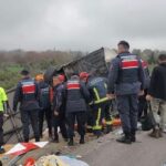 Antalya yolunda yolcu otobüsü kazası